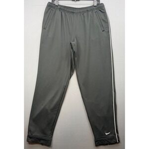 Vintage Nike Team Dri-FIT Track Pants Black Ankle Zip Y2K | Boy's Youth L 12-14